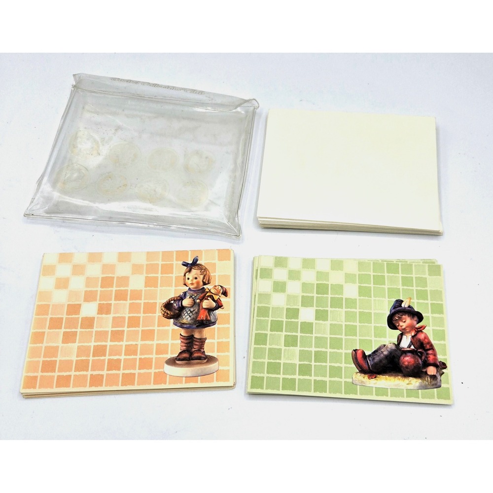 RARE Vintage Goebel Collectors' Club Hummel 16 Notecard &‎ Sticker Set